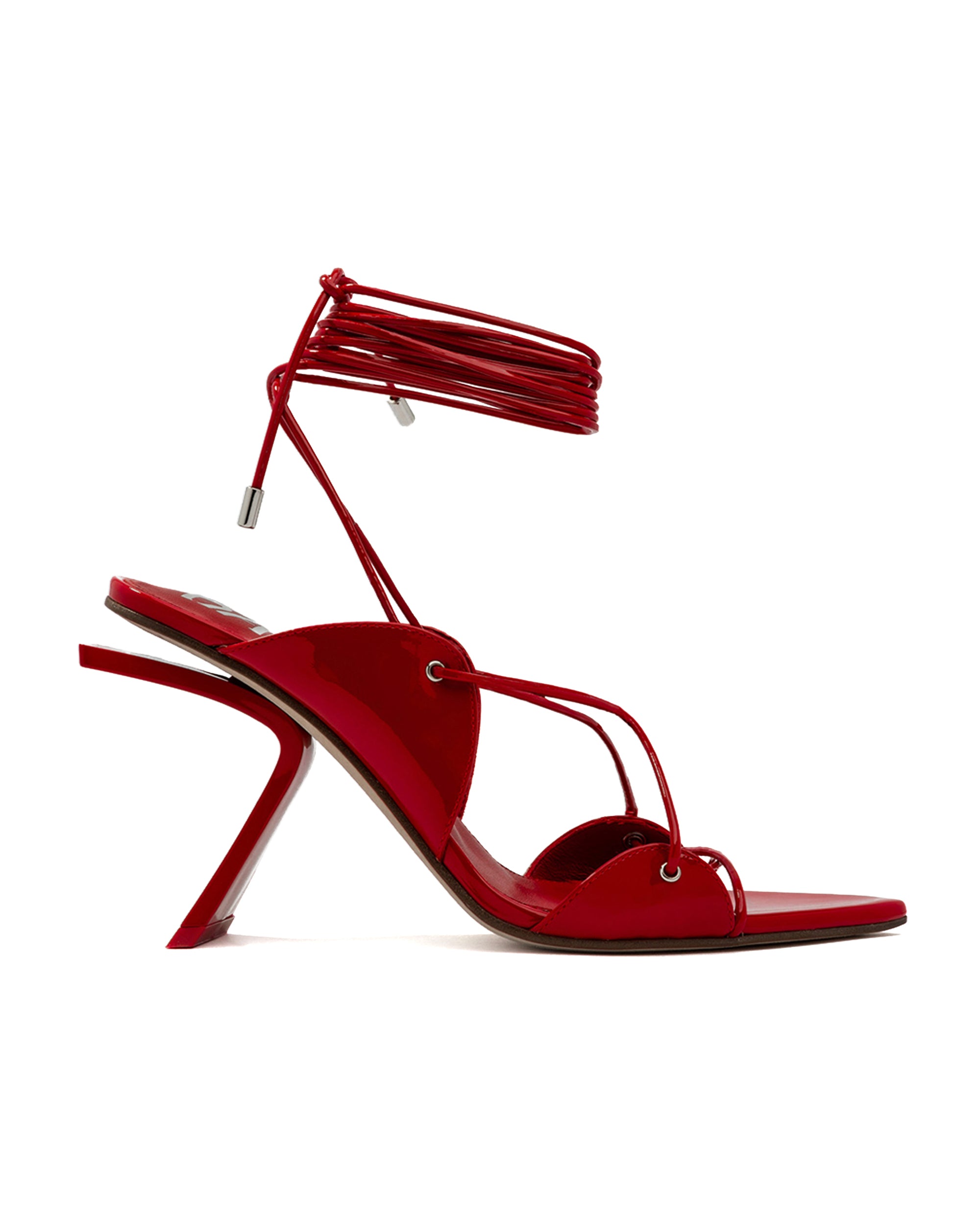 サンダル・ミュール AEYDE Women Sandals A11HSASTS65CI19SS25406007 Red Hallie Leather Stiletto Sandals – Aeyde